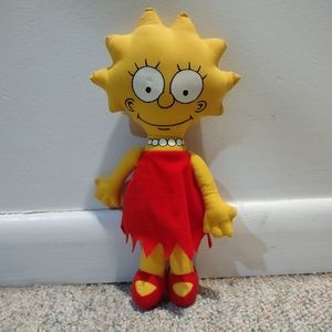 Vintage 1990 Lisa Simpson Plush Rag Doll
